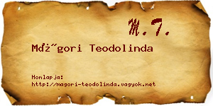 Mágori Teodolinda névjegykártya
